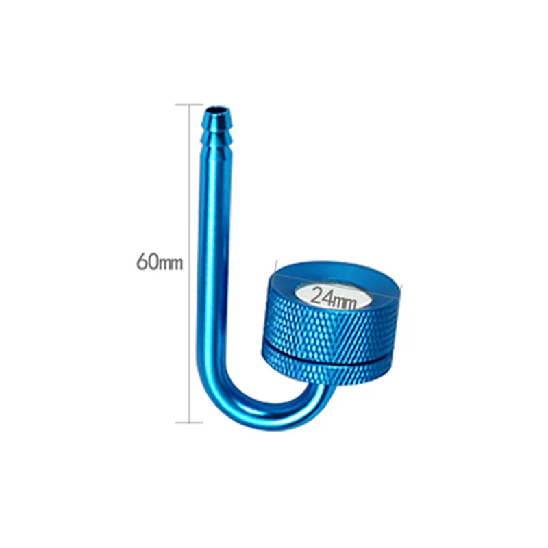 blue Серебряный/фиолетовый/синий Аквариум CO2 система распылителя диффузор аквариума воды растений распылитель углекислого газа - Цвет: blue