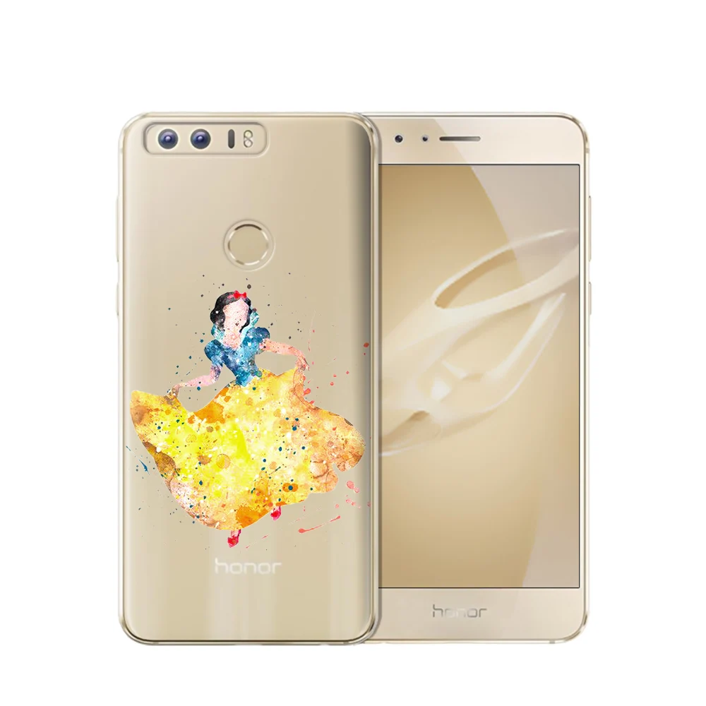 Новые поступления Платье русалки принцессы для Coque Huawei Honor 8 чехол Cute с мышонком из