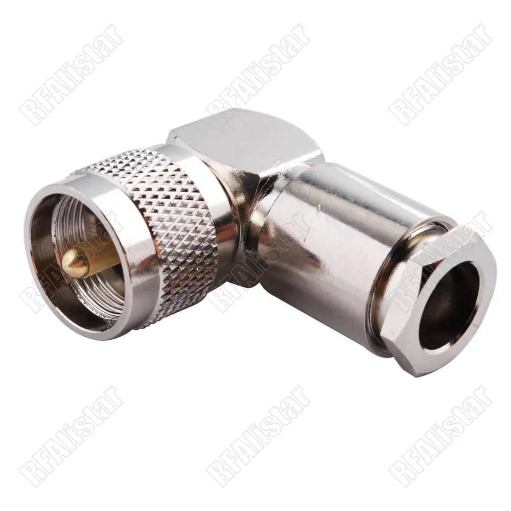 10 шт. штекер UHF штекер PL259 прямоугольный зажим PL-259 RF разъем для LMR400 RG8 RG213 RG214 РЧ коаксиального кабеля
