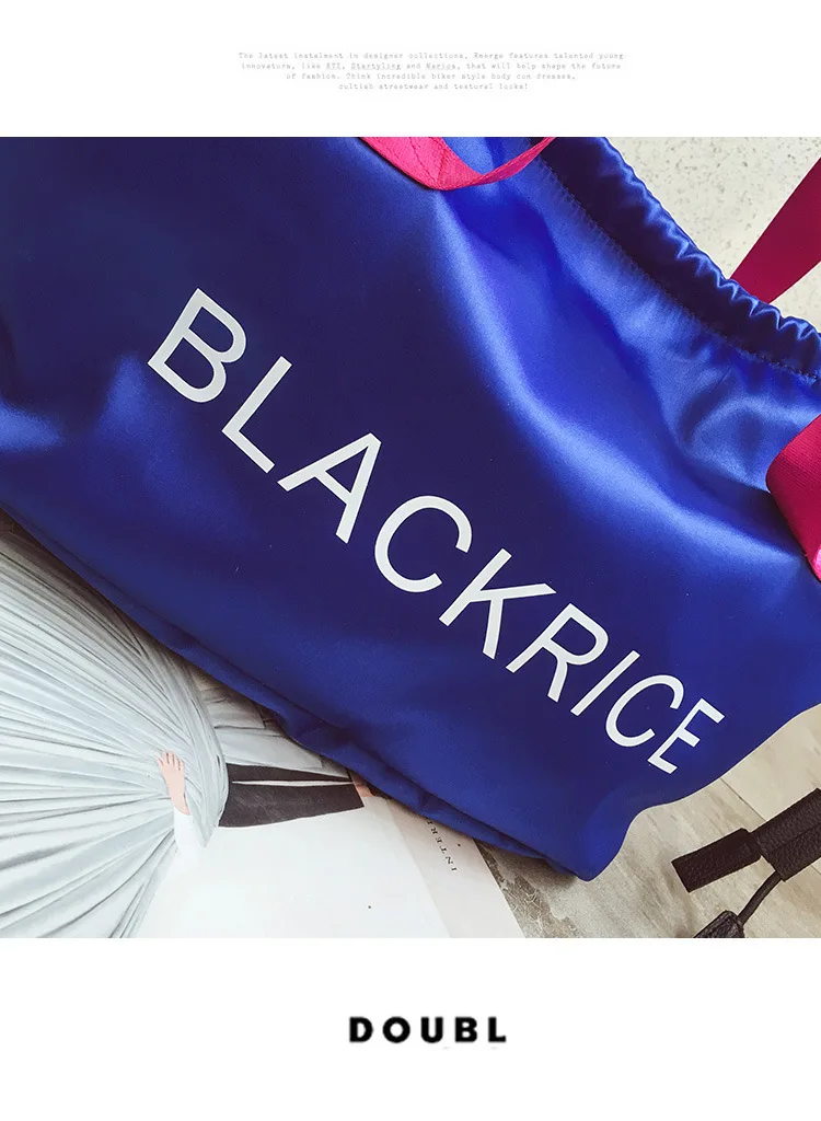 Письмо модный бренд Оксфорд Gym Bag для фитнес для женщин спортивная сумка чехол для мусора путешествия вещевой мешок женский
