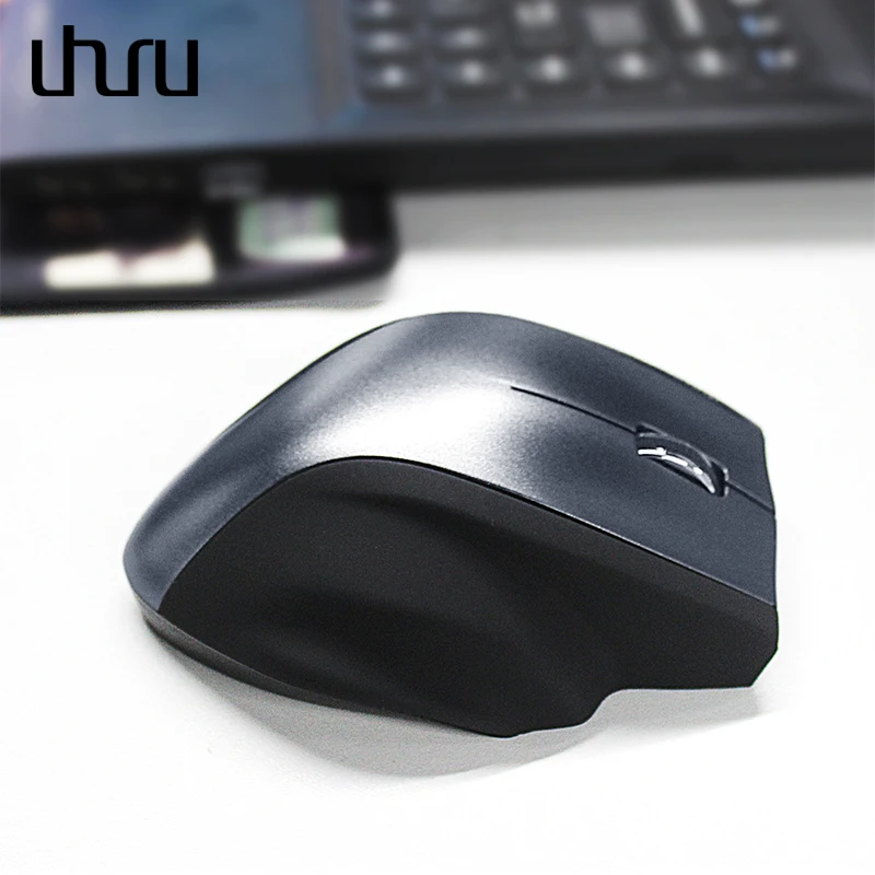 USB Беспроводная мышь UHURU 1600DPI Регулируемая оптическая компьютерная с приемником 3