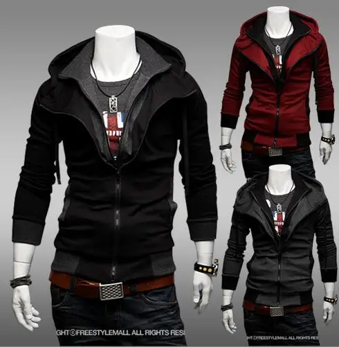 Ассорти Цвета тонкая верхняя одежда с капюшоном для мужчин в британском стиле