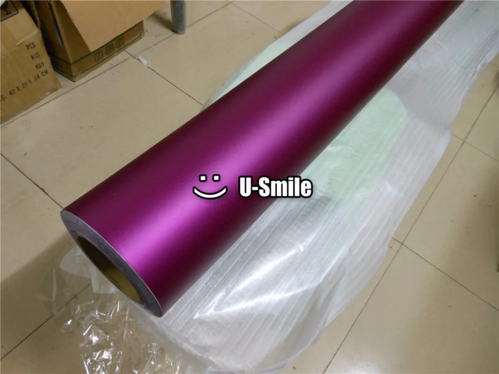 Матовая сатиновая хромированная матовая металлическая фиолетовая виниловая