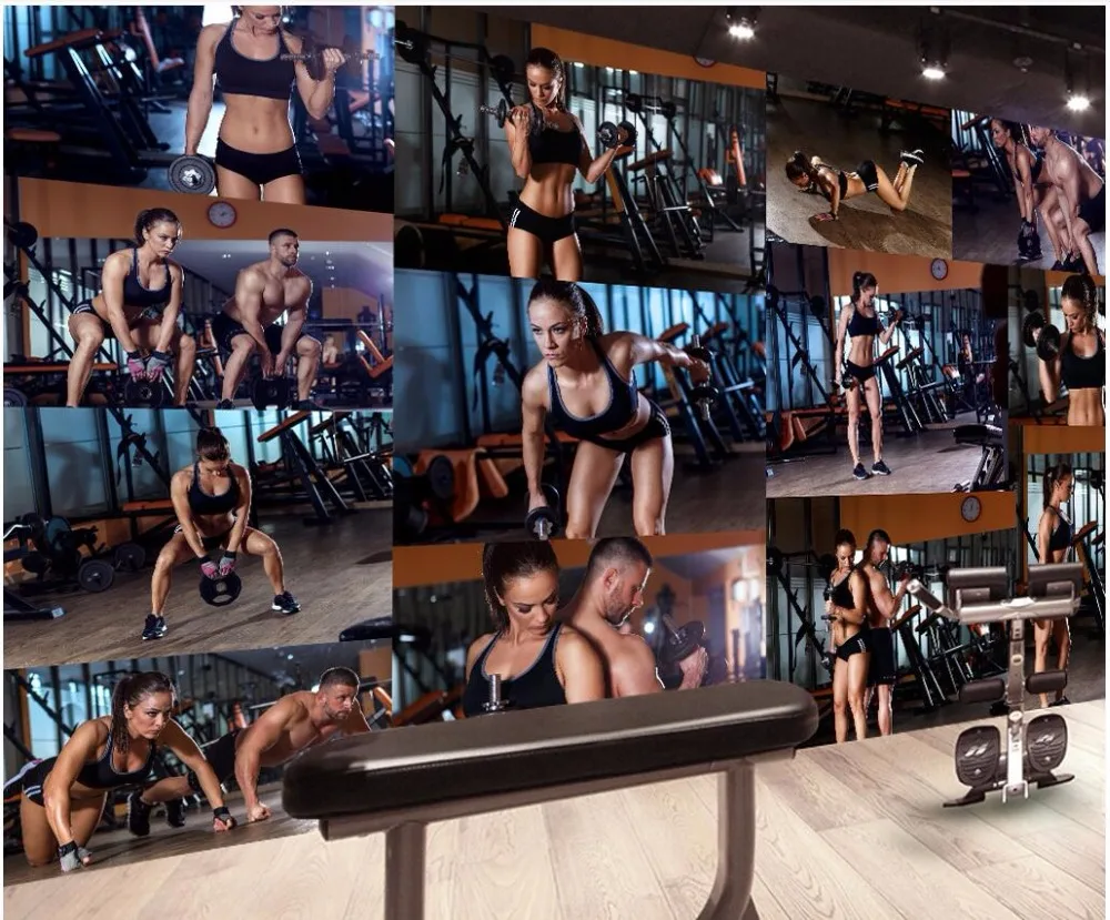 3d обои на заказ фотообои для бодибилдинга декор гостиной дома настенные фрески