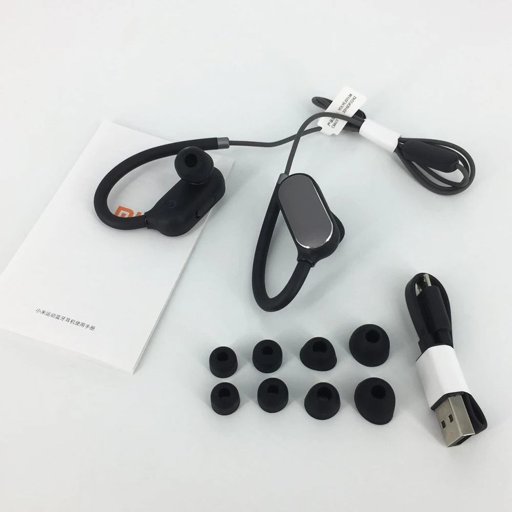 Оригинальные Xiaomi Bluetooth наушники гарнитура с микрофоном Спортивные Беспроводные наушники Bluetooth 4,1 IPX4 водонепроницаемые Xiaomi fron de ouvido