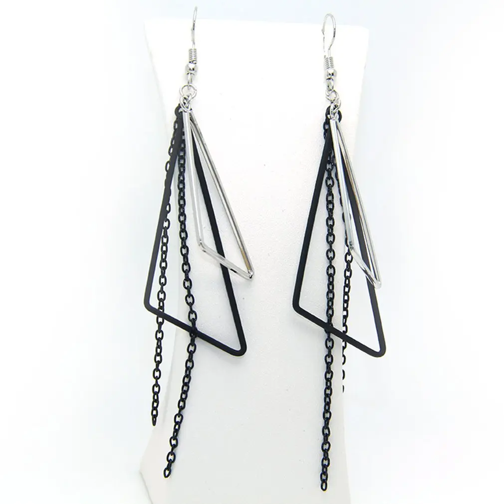 Серьги для девушек и с английским алфавитом металлические геометрические фигуры