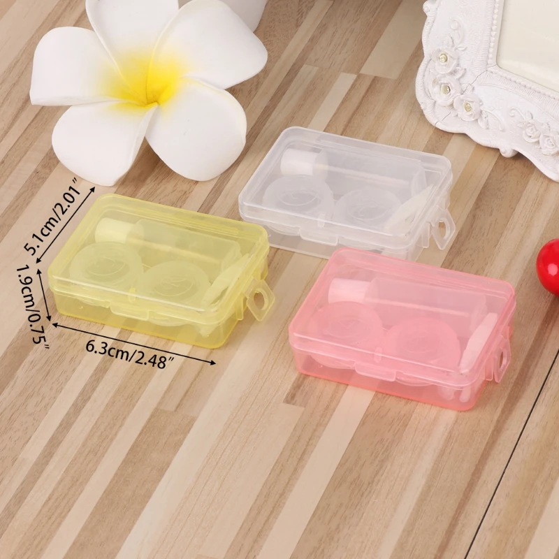 Контейнер для контактных линз Уход за глазами чехол путешествий прозрачная