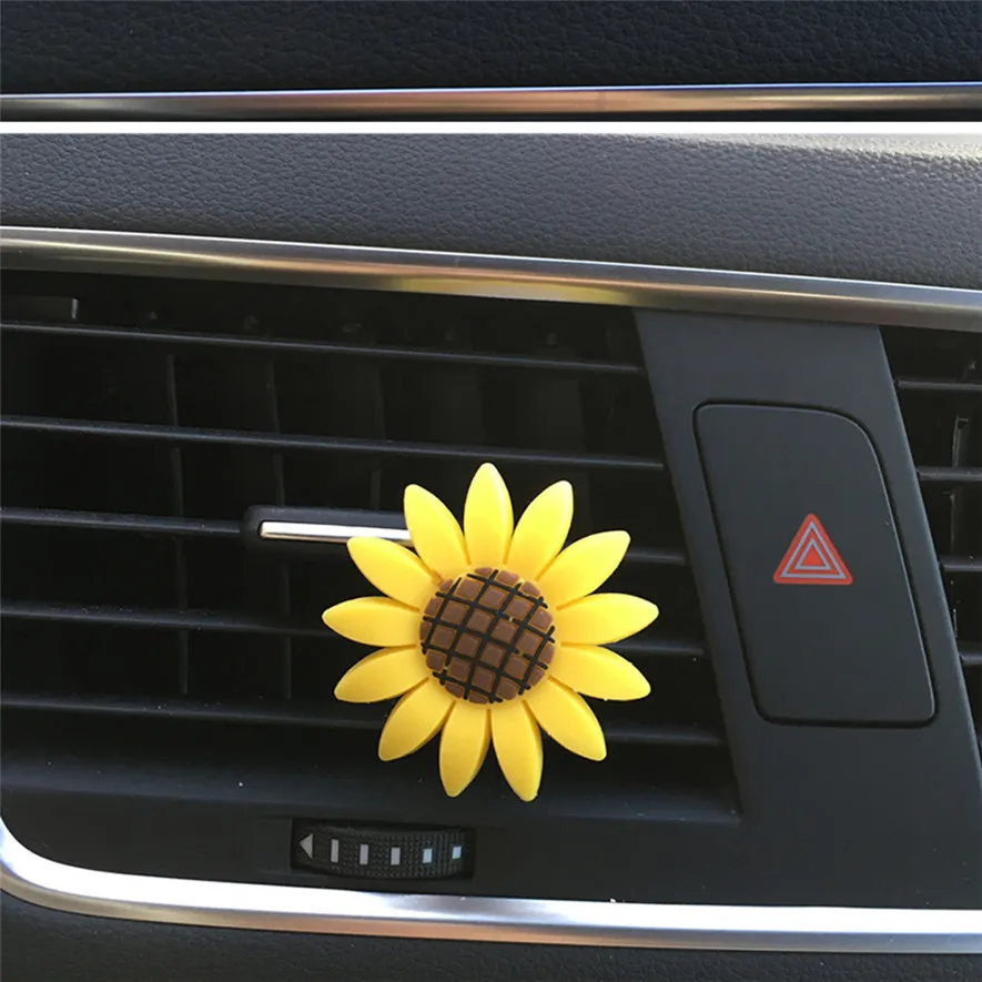 2x автомобильный милый и модный освежитель воздуха с подсолнухами диффузор