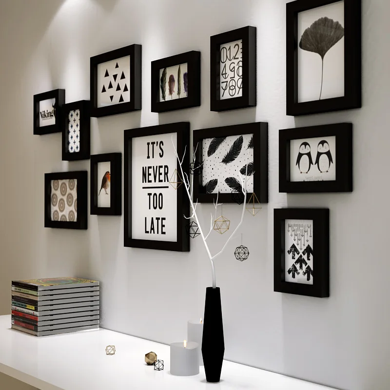 Lanskaya Gabriele European Style Wooden Frame Photo Wall Combination Vintage Foto Diy Frames For Pictures 3d Picture | Дом и сад