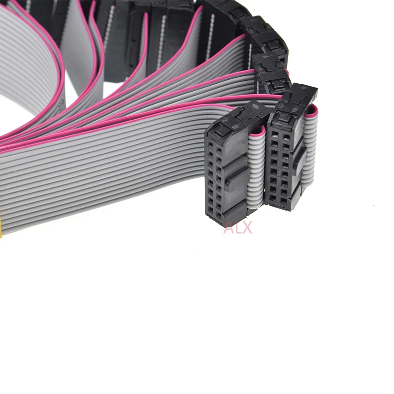 5 шт. FC-16p 30 см 2,54 мм Шаг JTAG AVR ISP загрузки кабеля 16 P провода 16PIN серый плоский кабель для передачи данных для DC3 IDC шлейф