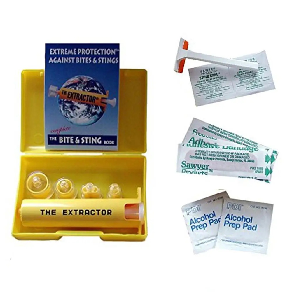 

New Venoms Poisons Extractor Vacuum Pump Outdoor Emergency Poisons Removal Snake And Insect Bite Forst Aid Kit