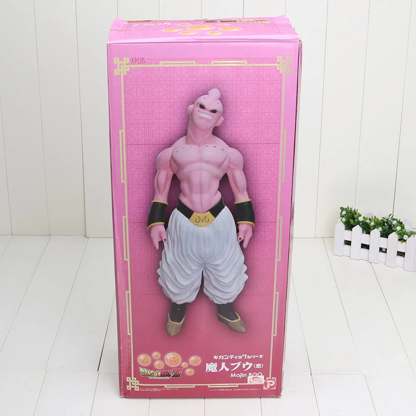 48cm buu in box Аниме Dragon Ball Z super saiyan Majin Buu girl Boo evil Buu ПВХ фигурка Коллекционная модель игрушка Dragon Ball - Цвет: 48cm buu in box