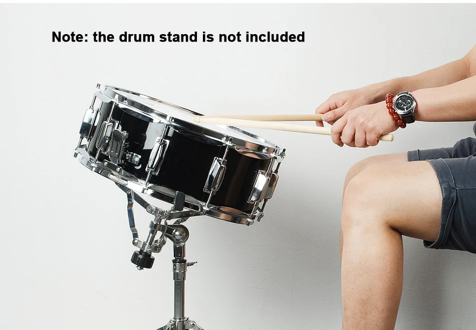 14 дюймов Snare Drum Kit, 1" x 5,5" с барабанными палочками, ключ настройки, ремень, Тренировочный Коврик и сумка