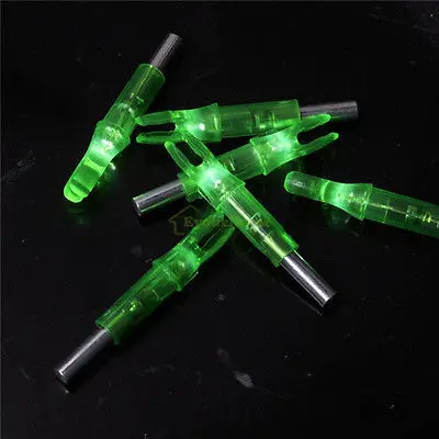 

6PCS 6.2mm Green Lighted Nocks LED Nock Hunting Recurve Compound Bow Arrows 50% off