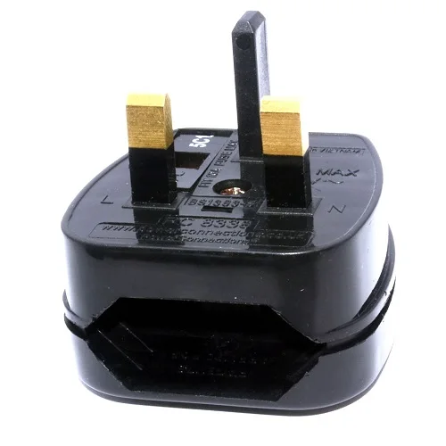 Бесплатная доставка 2ps 13A 2Pin EU до 3Pin UK розетка адаптер BS5732 питания переменного