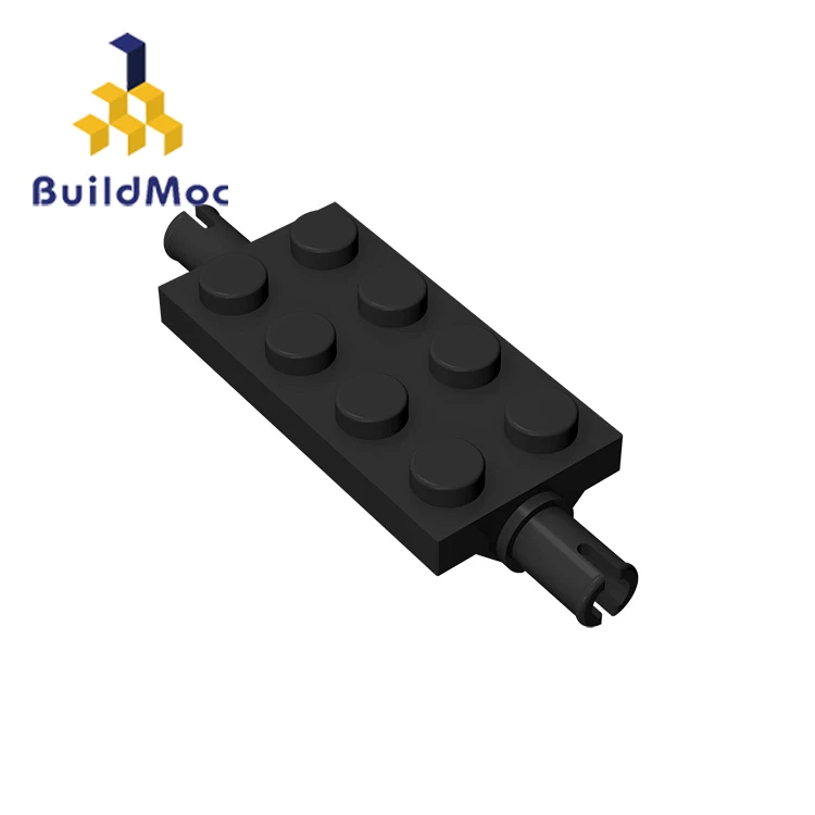 BuildMOC 30157 Модифицированная пластина 2x4 с булавками для строительных блоков детали