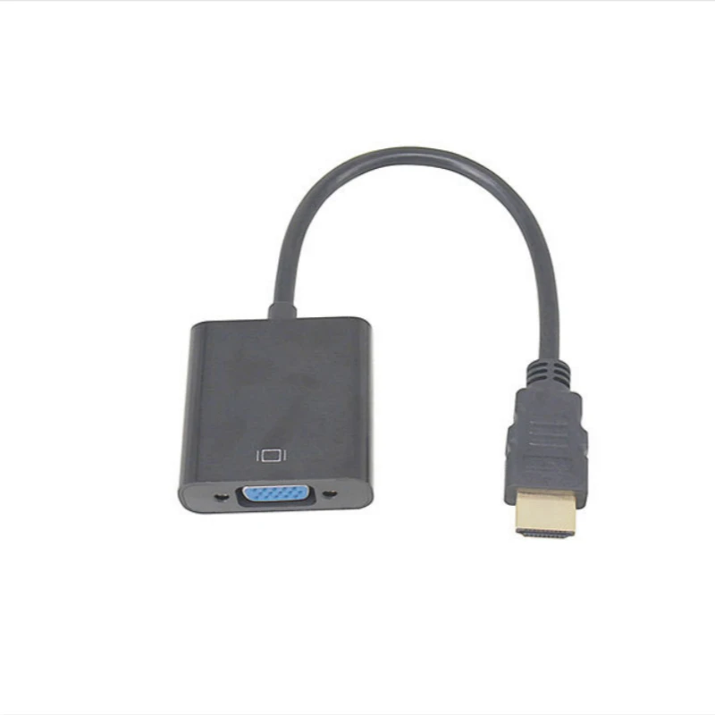 Адаптер HDMI совместимый с VGA преобразователь источником питания 1080P цифро