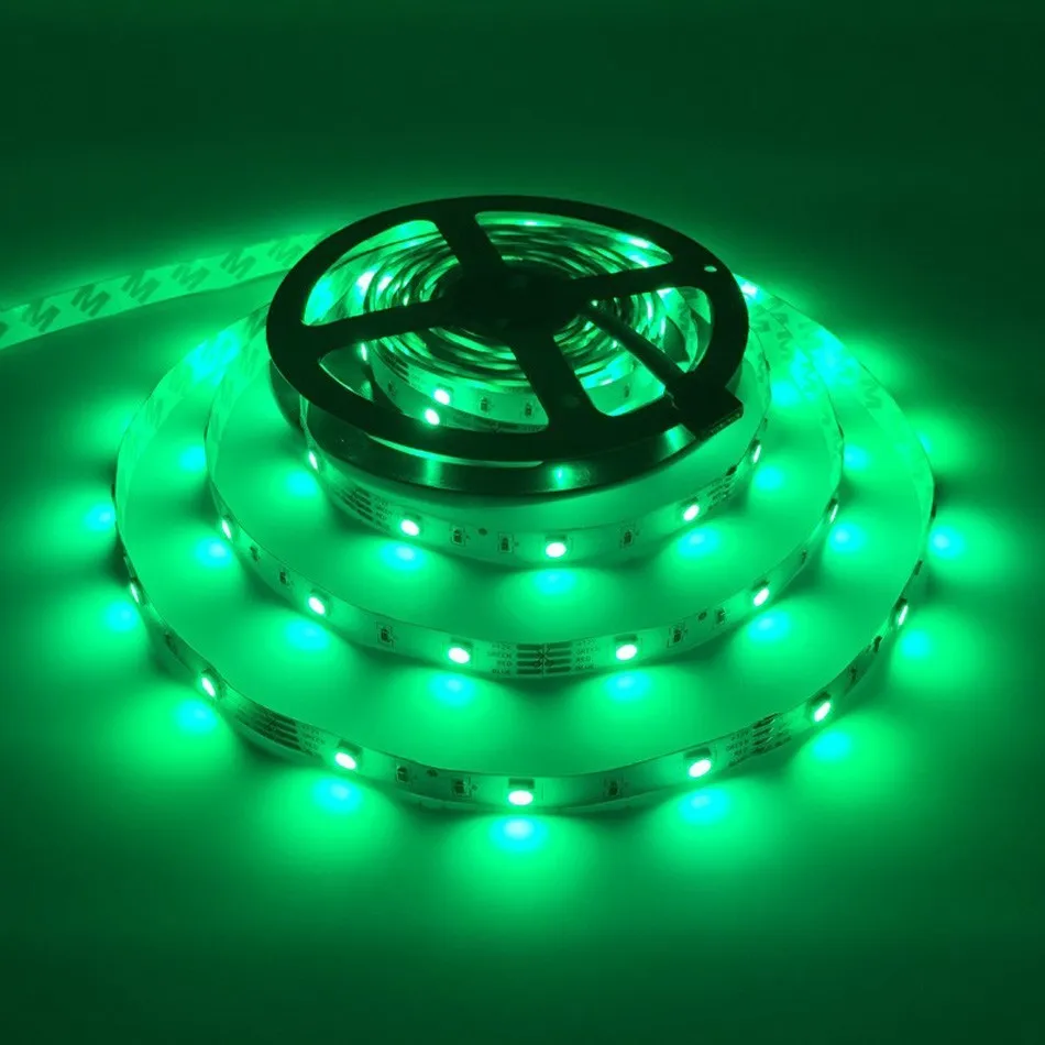 5050 IP20 RGB Светодиодная лента 12 В постоянного тока диодный ленточный светильник с беспроводным WiFi мини-управлением, умный пульт управления 44 клавишами ИК-пульт дистанционного управления