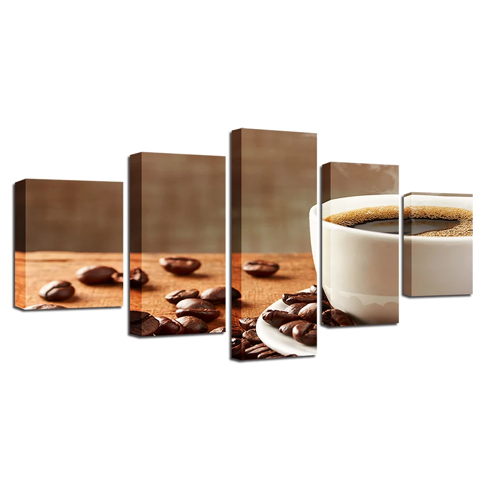 Картины на холсте HD настенный постер для кухни и ресторана 5 шт. картины в виде