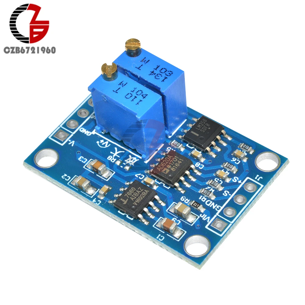 Преобразователь напряжения Minivolt DC 12 В AD620 Microvolt модуль усилителя сигнала Плата 1