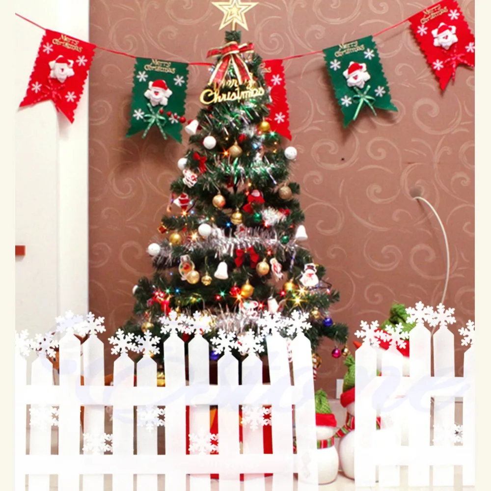 2 шт. Новогодние декоративные наклейки снежинки|decal|decal wall |