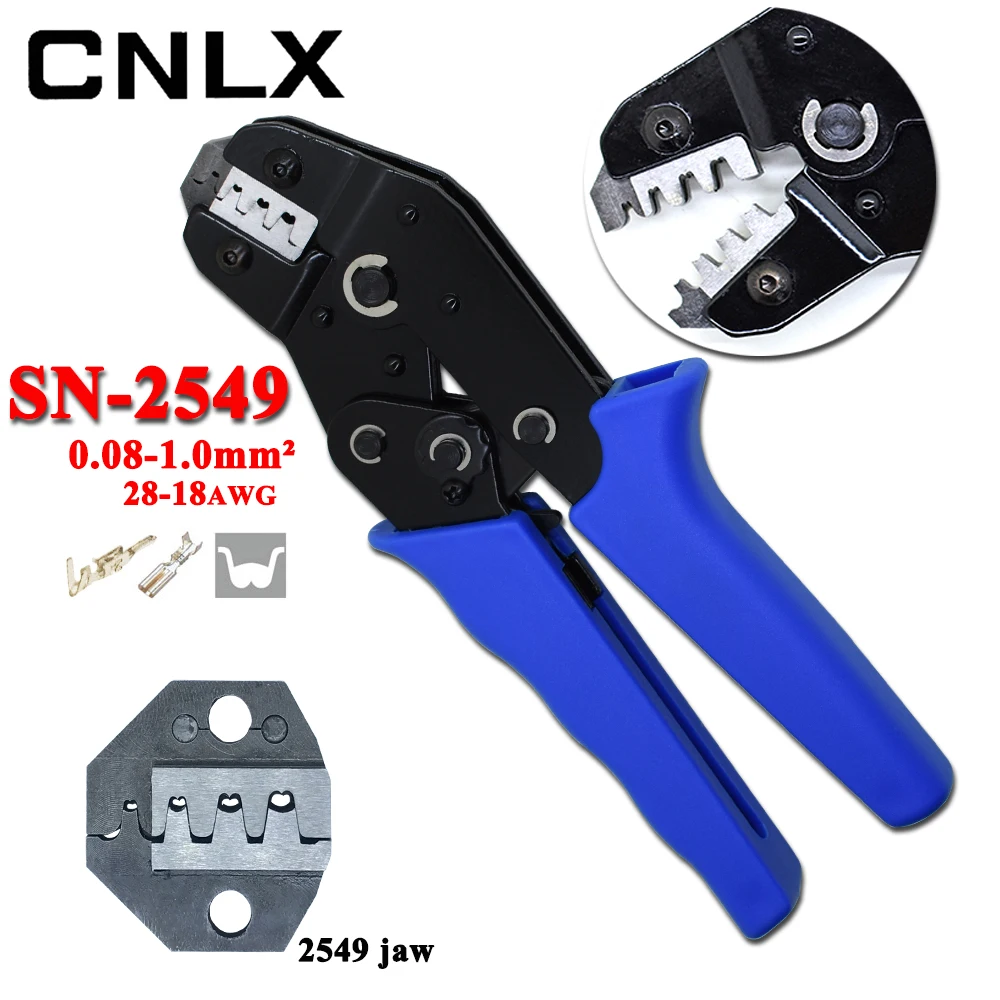 CNLX SN 2549 е xh2.54 обжимные плоскогубцы вставка с прижинным зажимом от "Weidmuller 2,8/3,0/3,96/4,8 мм