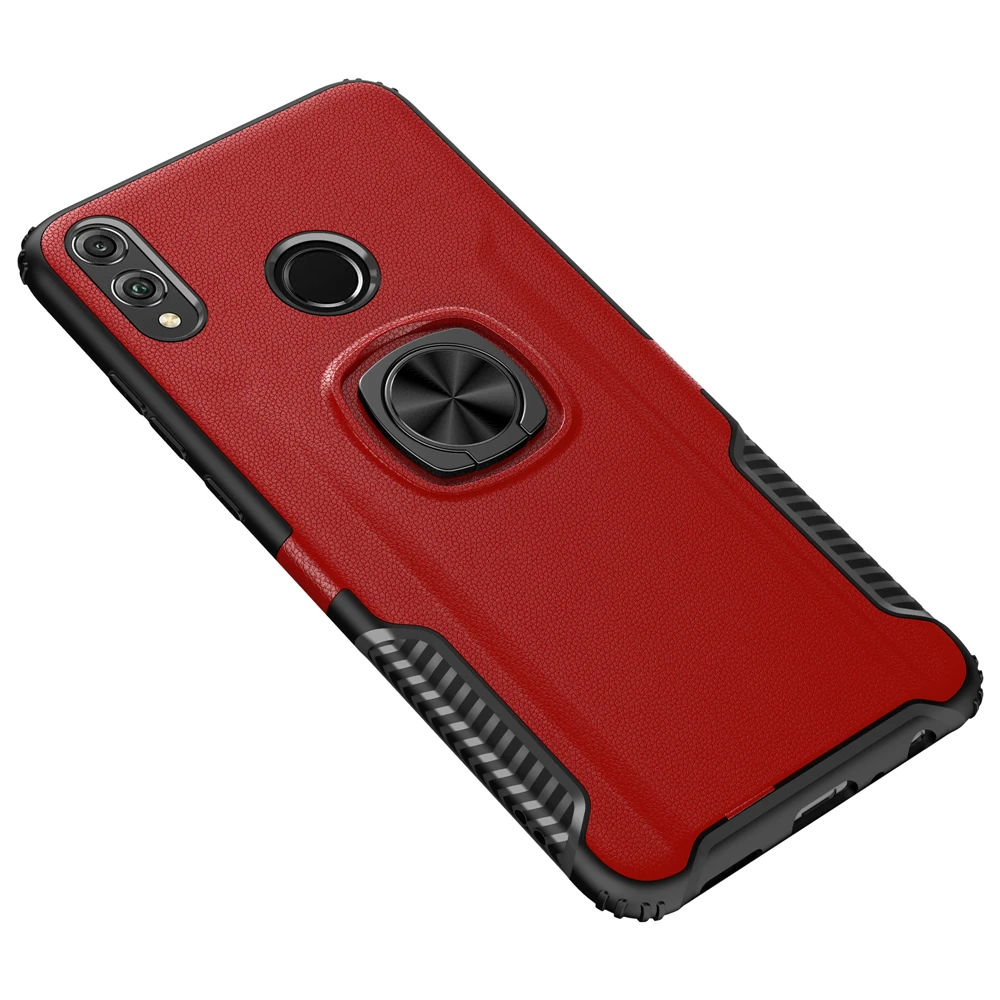 Для Honor 8X Max чехол, роскошный рыцарь, броня, задняя крышка для huawei Honor8X, Прочный Гибридный автомобильный держатель, кронштейн, чехол для телефона(XS0418