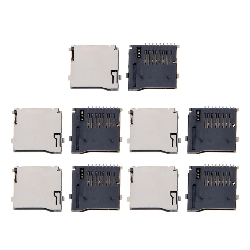 Новинка 2019 10 шт. адаптер с разъемом для карт TF Micro SD автоматический разъем PCB