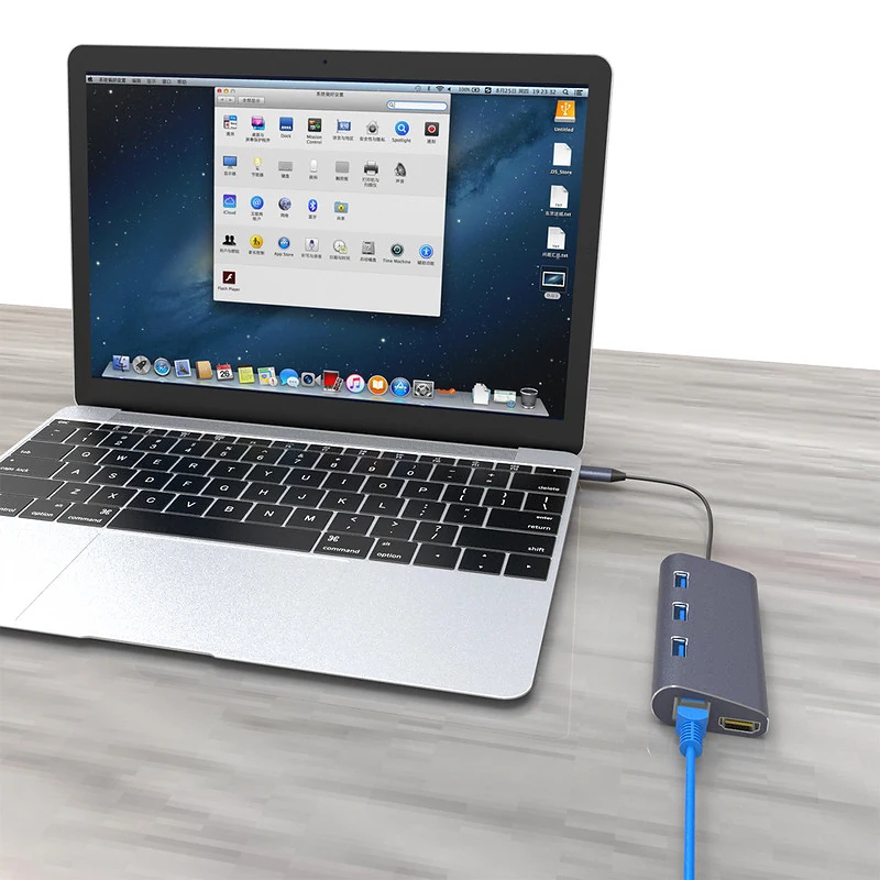 Тип usb C 4 k HDMI Gigabit Ethernet RJ45 Тип usb C USB 3,0 SD TF Card Reader PD разветвитель адаптер для ноутбука MacBook Air Pro