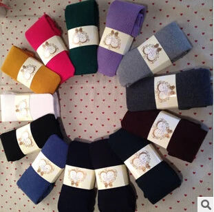 Бесплатная доставка теплые зимние шерстяные качественные колготки яркие цвета