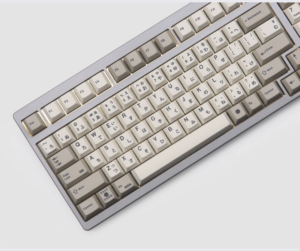 Enjoypbt механическая клавиатура с клавиатурой, горячая Распродажа 117, клавишные колпачки, вишневый профиль, сублимация, черный на черном, японский руссаин