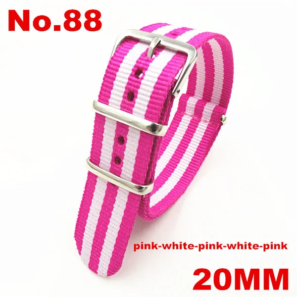 Новые цвета-оптовая продажа 10 шт./лот высокое качество 20 мм нейлоновый ремешок