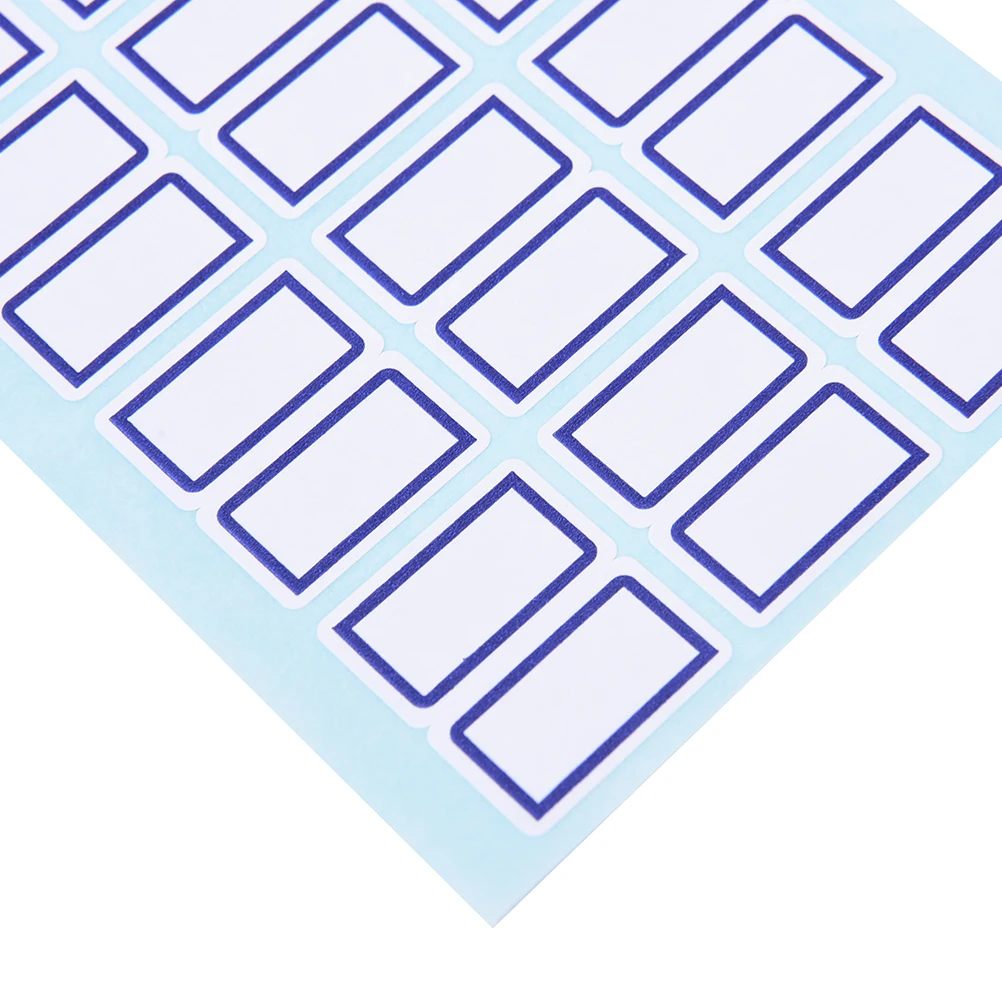 Самоклеящиеся клейкие белые этикетки перезаписываемые именные наклейки чистые