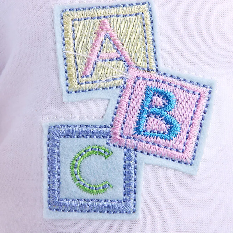 Белая футболка с буквенным принтом ABC + джинсы Одежда для куклы и аксессуары 4