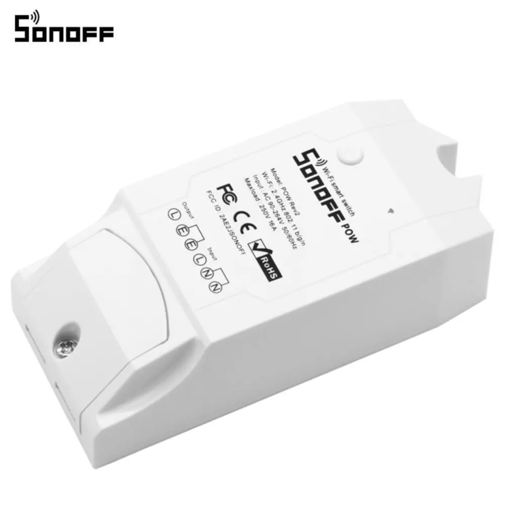 ITEAD SONOFF POW R2 15A 3500 Вт Wifi переключатель контроллер в режиме реального времени энергопотребление монитор измерения для автоматизации умного дома
