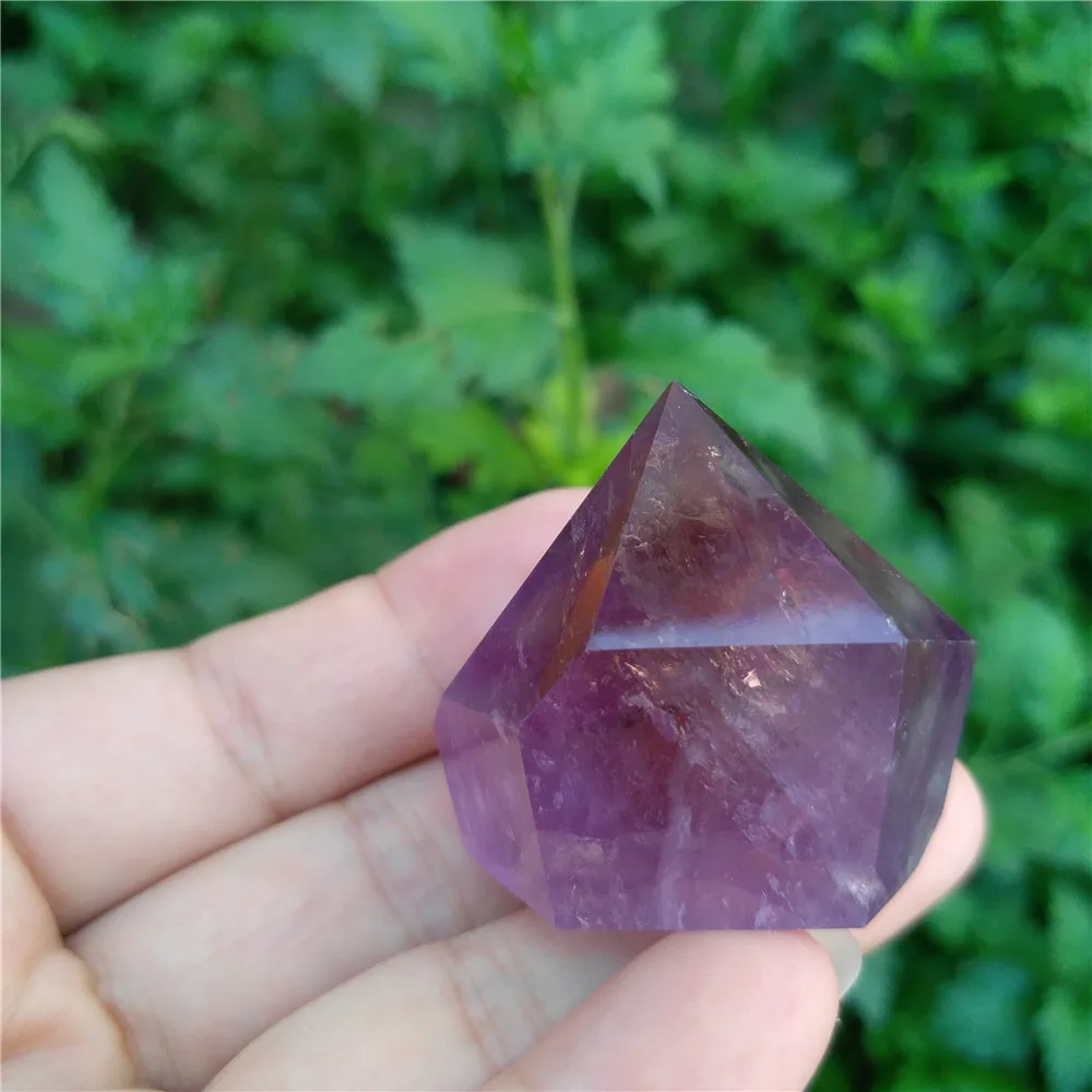 Кристаллы аметиста точечные камни Кристаллы Камень Islande Wicca Piedras минеральное сырье Cuarzo Коронная Чакра Кварц для лечения 40 г