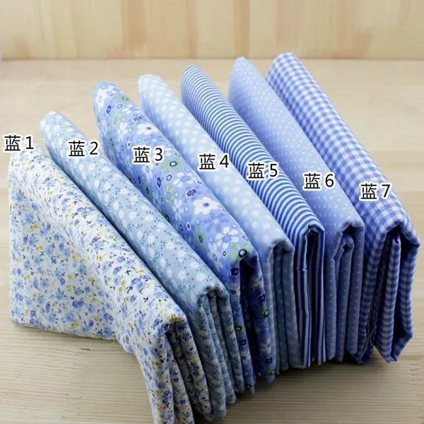 50 см* 150 см синяя хлопковая ткань для шитья Tissu для лоскутного шитья DIY материалы для рукоделия, для шитья, Telas Tilda, кукольная ткань