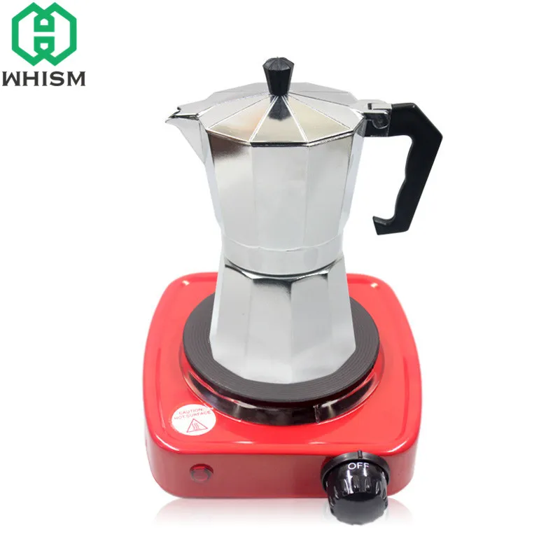 WHISM, алюминиевый фильтр, кофейник, плита, Moka, эспрессо, Перколятор, портативная кофеварка, латте, кафе, чайник, металлическая кофейная посуда