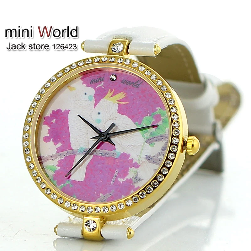 В часы MINI южная корея леди высокая - класса марки женское стол алмаз ремень MN1353 |