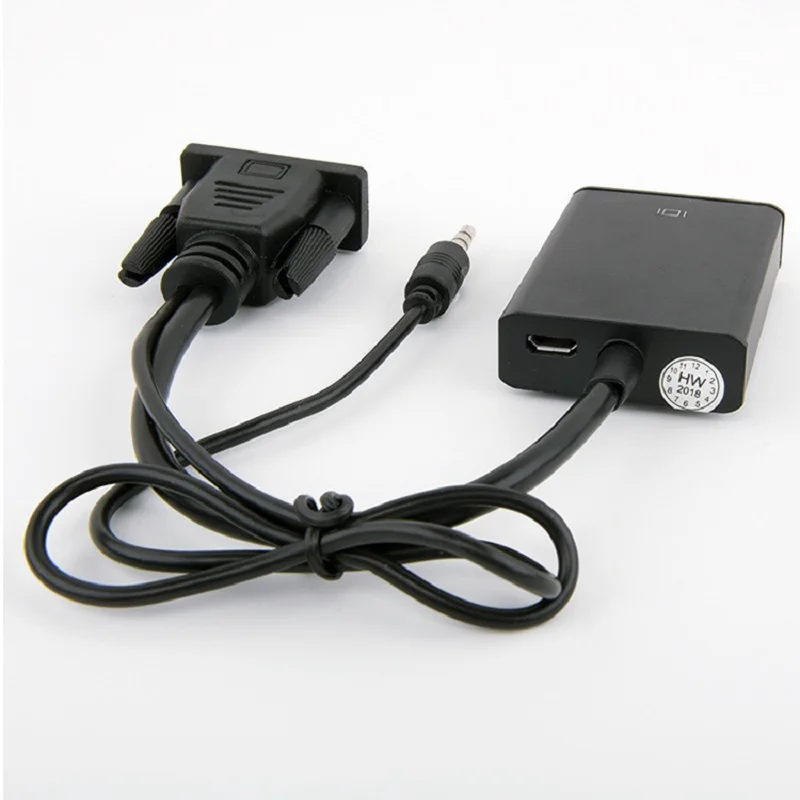 Преобразователь из VGA в HDMI адаптер Высокое качество выход 1080P HD аудио кабель hdmi