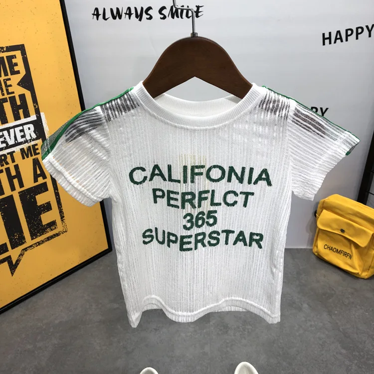 Летняя повседневная одежда для маленьких мальчиков комплекты одежды детей с