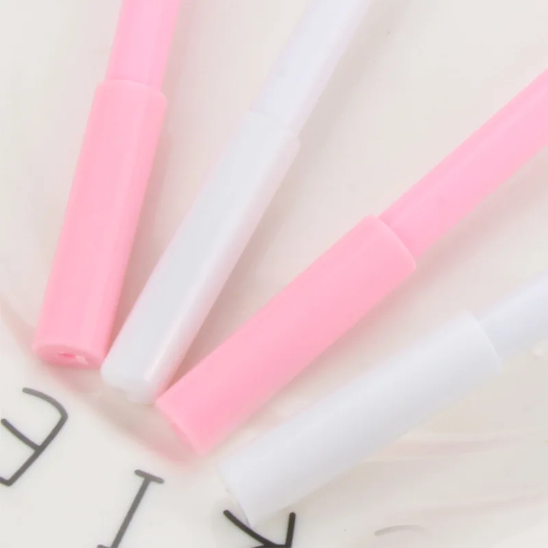 Tanie 24 Sztuk Kreatywny Piśmienne Cartoon Czarny Długopis Różowe Flamingi Wisiorek Pióro Neutralne Szkolne Materiały Papiernicze