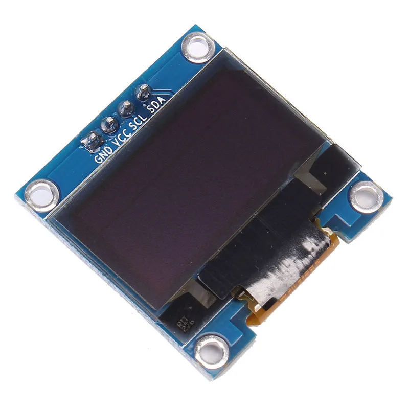 Синий OLED дисплей 0 96 дюйма серийный IIC 128X64 I2C SSD1306 12864 плата с ЖК экраном GND VCC SCL SDA для