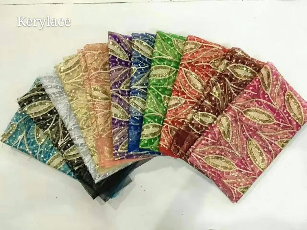 KER YLILI новейшее Тюлевое кружево 2017 нигерийская кружевная ткань красный черный