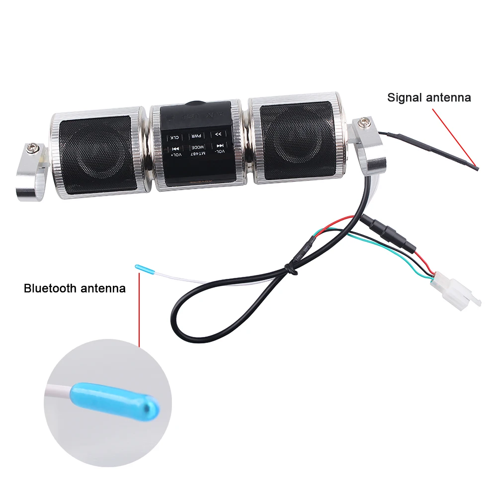 Fodsports мотоцикл динамик s MP3 музыкальный плеер мотоцикл Bluetooth стерео динамик мото Аудио FM радио водонепроницаемый аудио плеер