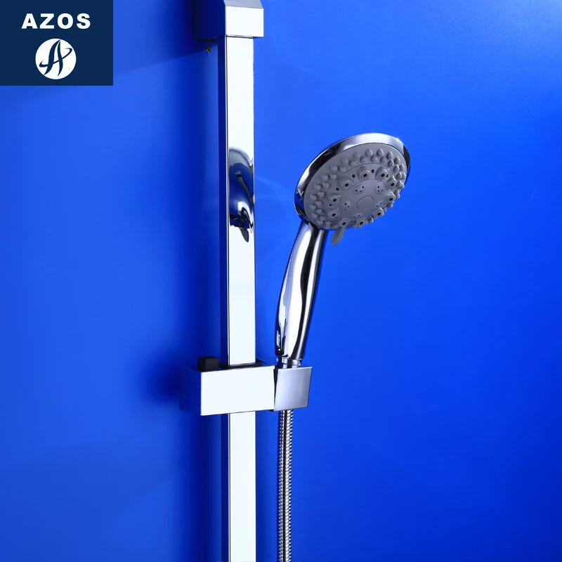 

Ручка для душа Azos, поворотный кронштейн из латуни, хромированный, шесть функций, экономия места, для душевой