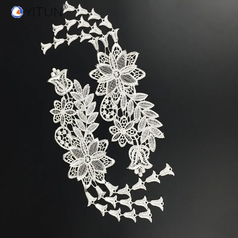 YITUN Сделай Сам Кружевная аппликация бежевая Изысканная кружевная кисточка