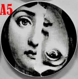 8 дюймов, популярные европейские изготовленные на заказ 21 см Милан rosenthal Piero fornasetti тарелки дизайн подвесная декоративная тарелка Diva настенная подвеска - Цвет: E