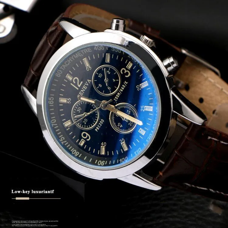Модные часы мужские Reloj Hombre простые кожаные топовые Роскошные брендовые