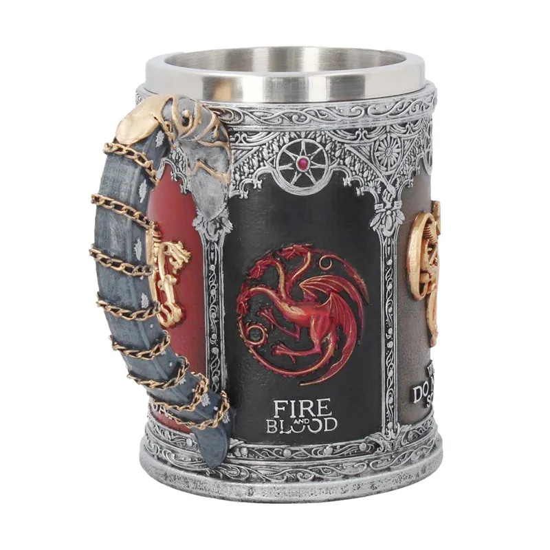 Игра престолов Signets Tankard кофейные кружки из нержавеющей стали, чашки и кружки из смолы, креативная посуда для напитков Mark